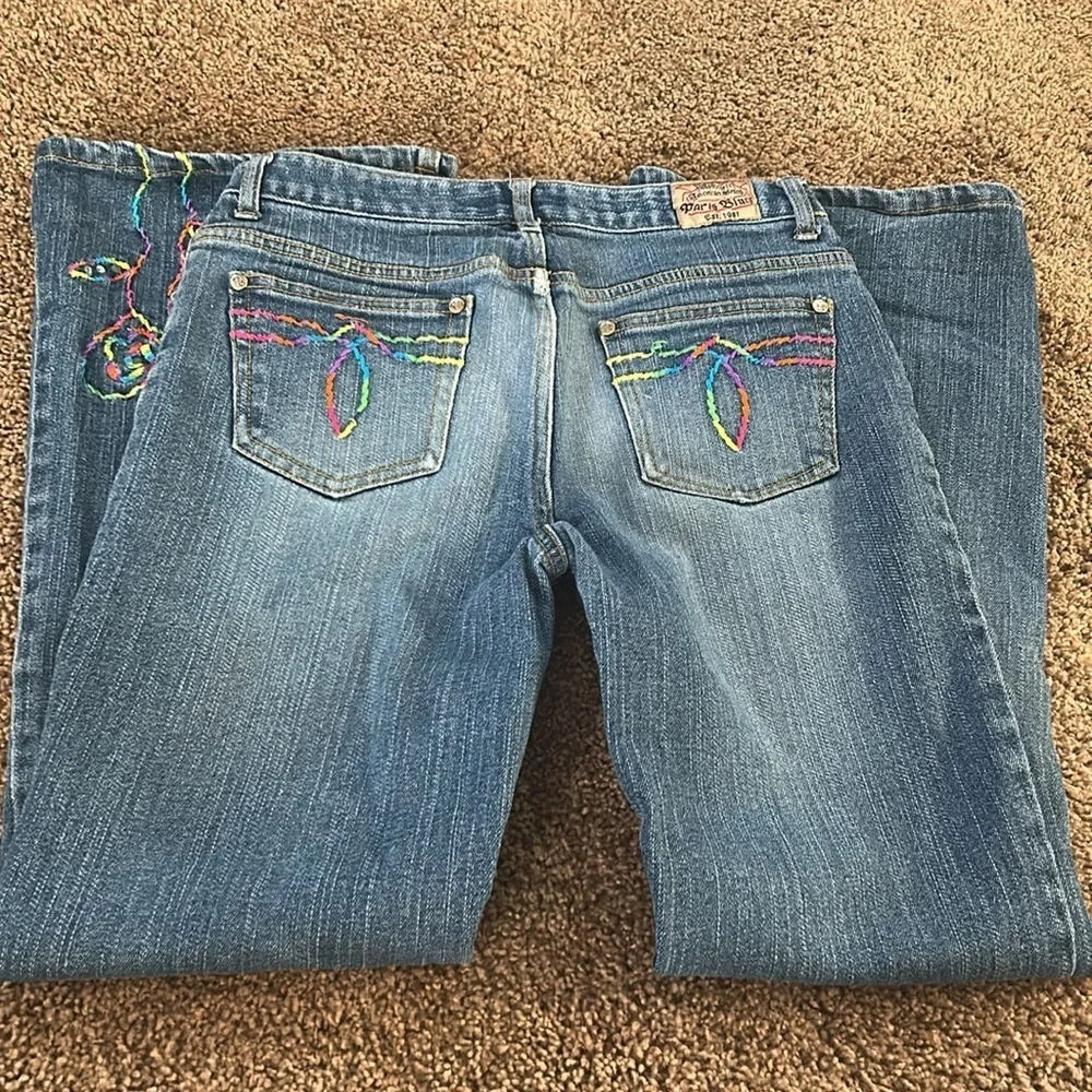 Y2K Paris Blues Flare Jeans - Picture 5 of 7